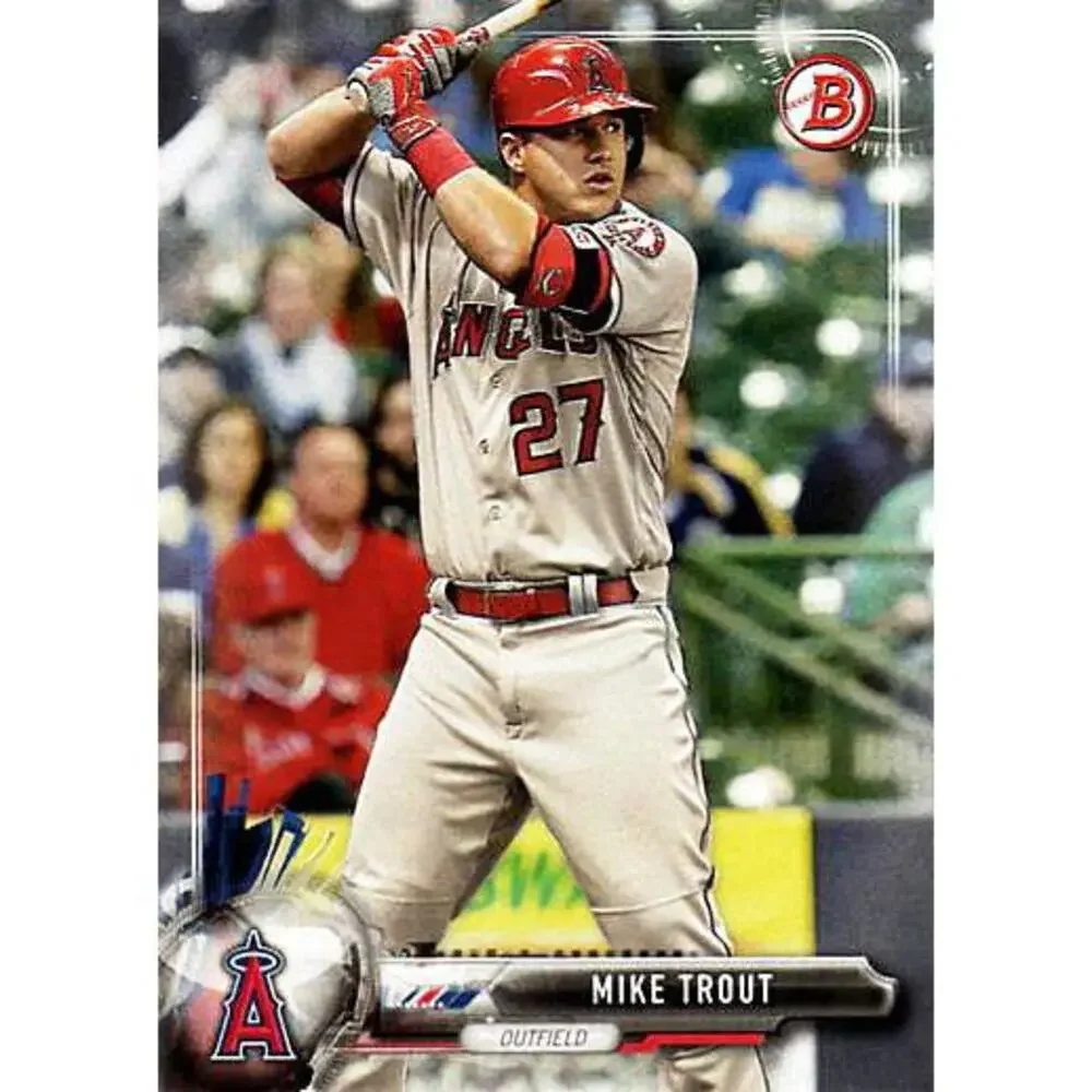 2017 Bowman Mike Trout # 100 Los Angeles Angels